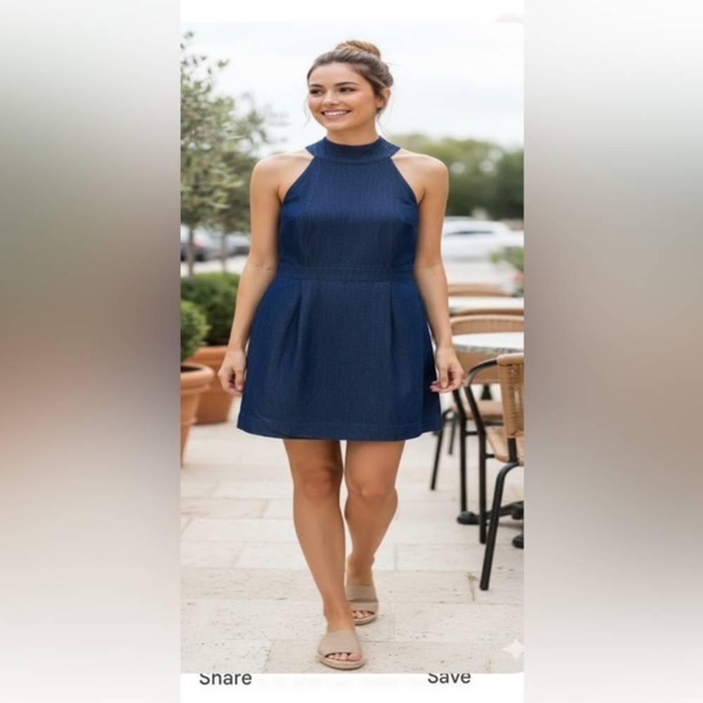 New York & Company Navy Dress. Size X L